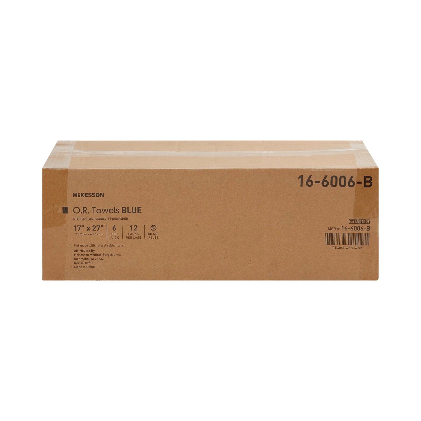 TOWEL, OR STR BLU DISP (6/PK 12PK/CS)