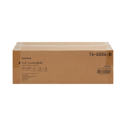 TOWEL, OR STR BLU DISP (6/PK 12PK/CS)