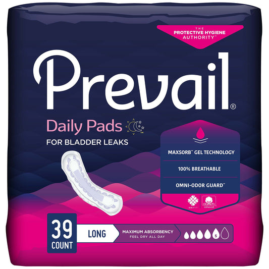 PAD, INCONT PREVAIL LNG MAX (39/PK 4PK/CS)