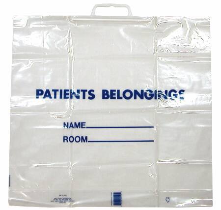 BAG, PATIENT W/CLR HANDLE (250/CS)