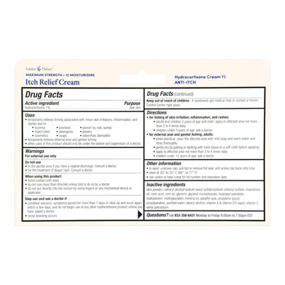 HYDROCORTISONE, CRM FT SM MAX STRNTH 1% 1OZ
