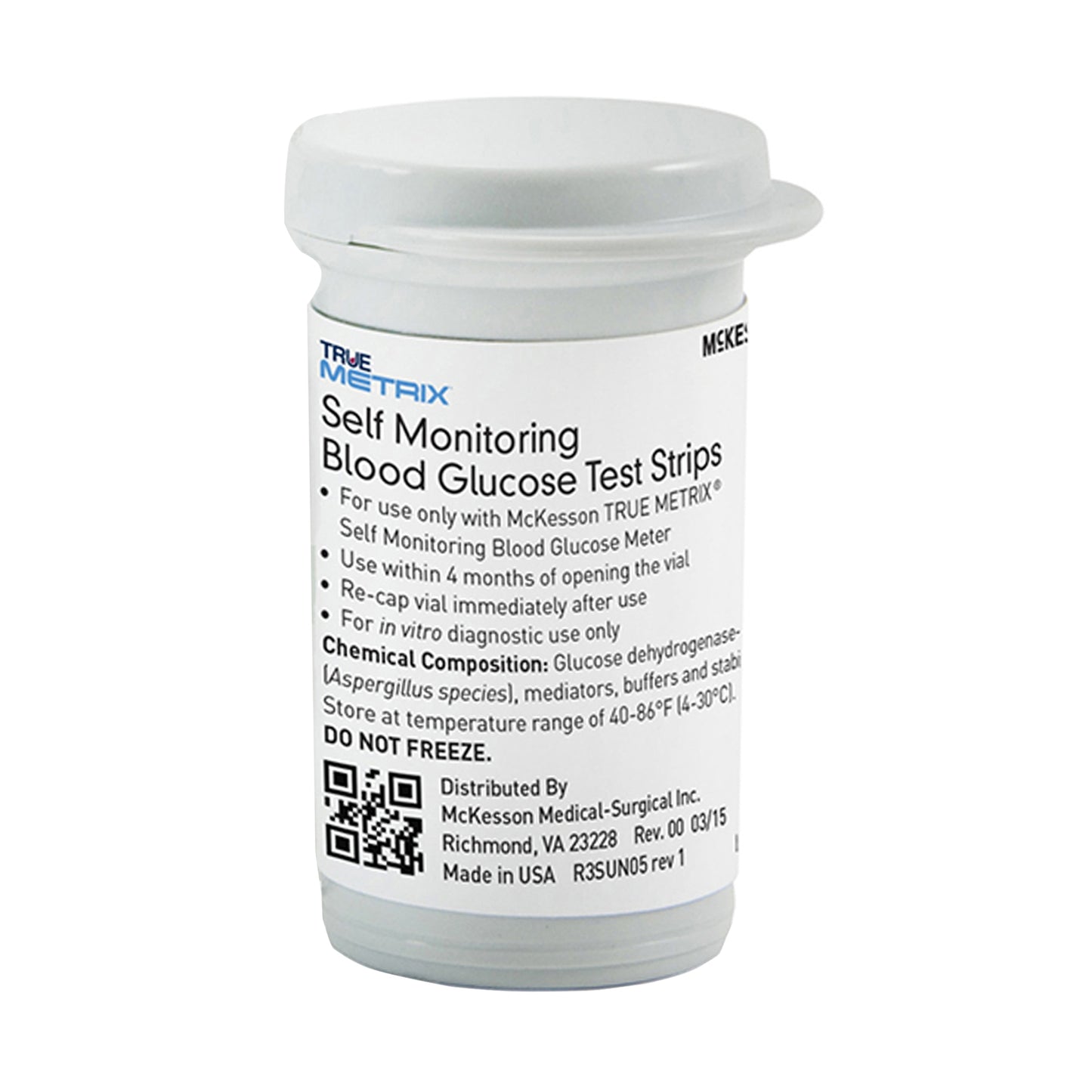 STRIPS, BLD GLUC TRUEMETRIX SNGL PT (50/BX 24BX/CS