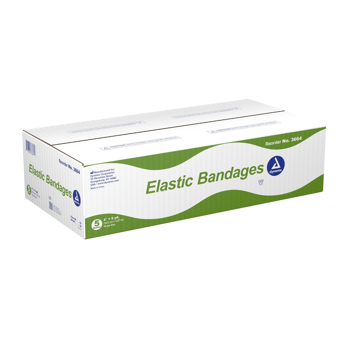 BANDAGE, ELAS 4"X4.5YDS LF (10/BX 5BX/CS)