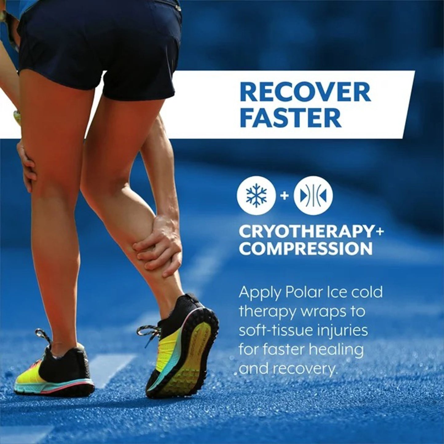 SHIN WRAP, POLAR ICE SM W/INSERT