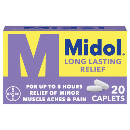MIDOL, CAP LONG LASTING 650MG (20/BT)