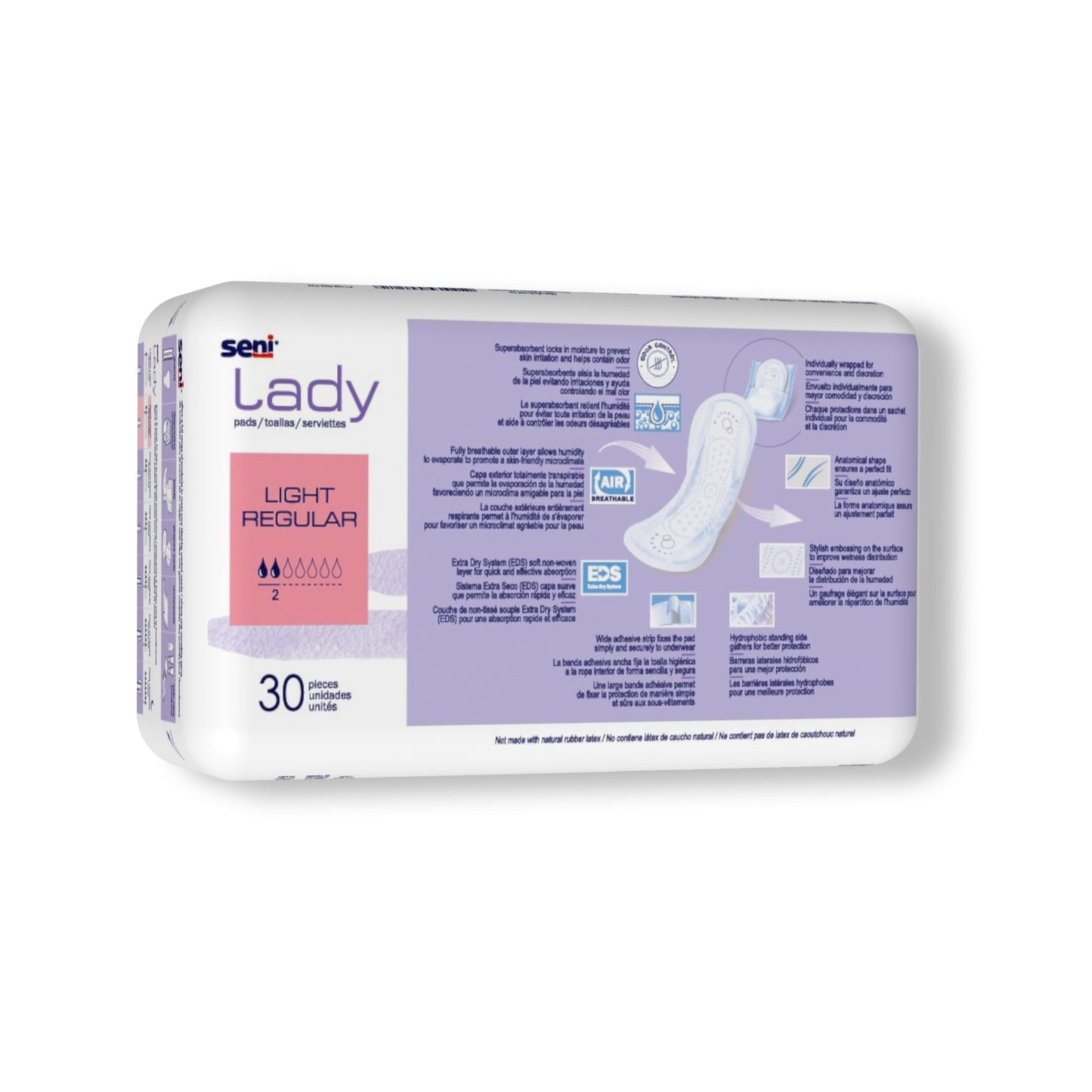 PAD, SENI LADY LT REG (30/PK 6PK/CS)