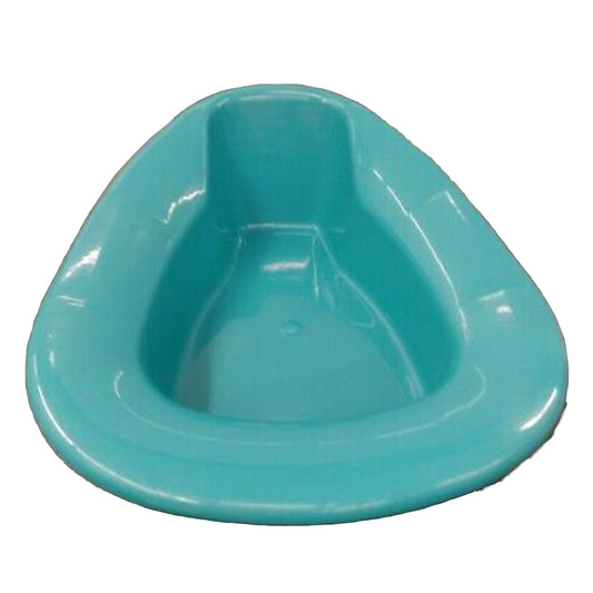 BEDPAN, COMMODE STYLE STACKABLE TURQUOISE (50/CS)