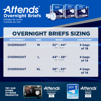 BRIEF, EXTENDED WEAR LG (14/BG4BG/CS)