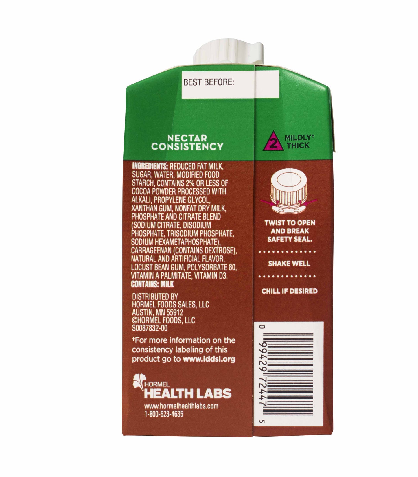 THICK&EASY, DAIRY THICKENED CHOCOLATE NECTAR 8OZ (27/CS)