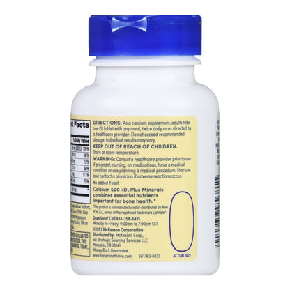 CALCIUM +VITAMIN D, TAB FT SM 600MG (60/BT)