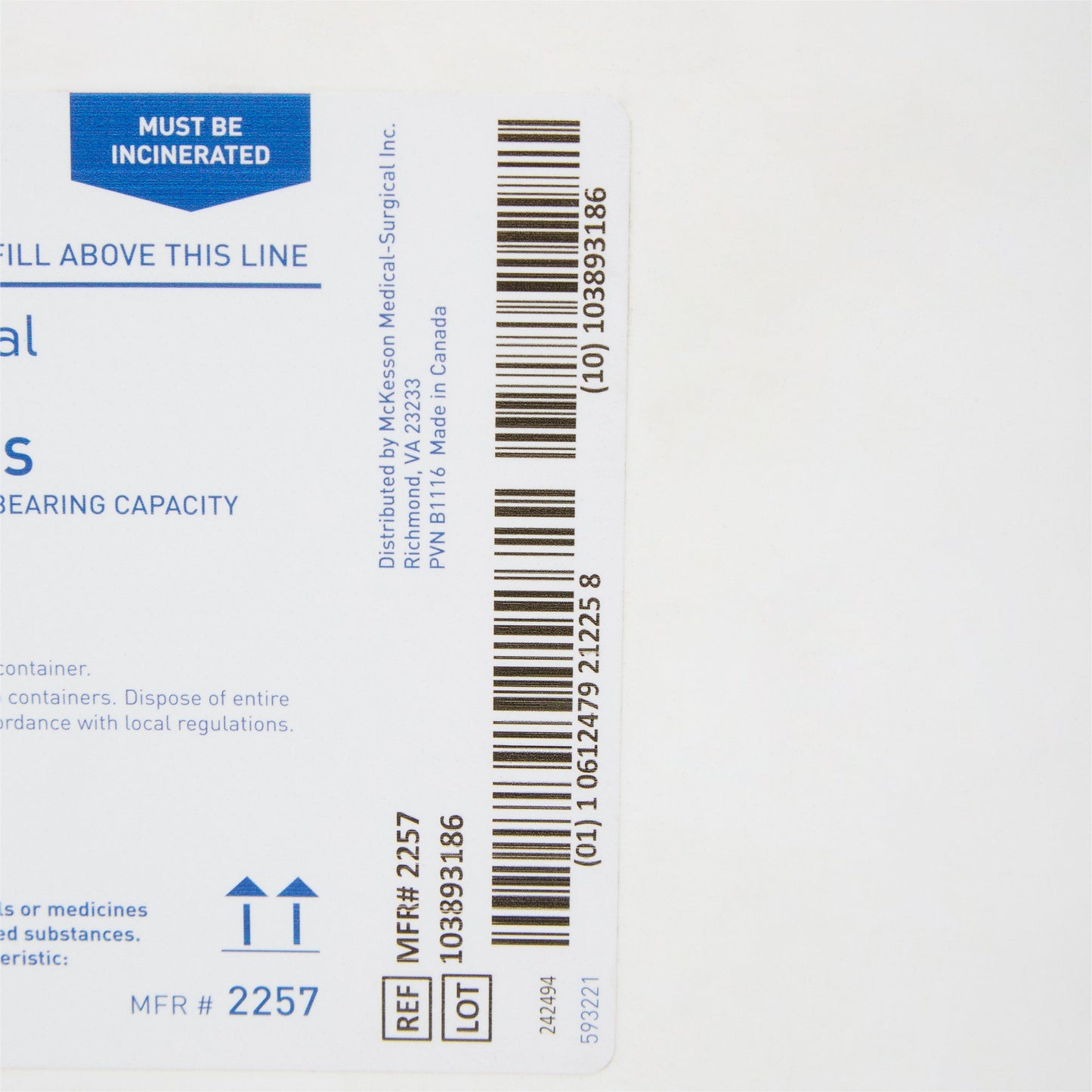 CONTAINER, SHARPS PHARMA WHT/BLU 18GL (7/CS)