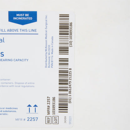 CONTAINER, SHARPS PHARMA WHT/BLU 18GL (7/CS)