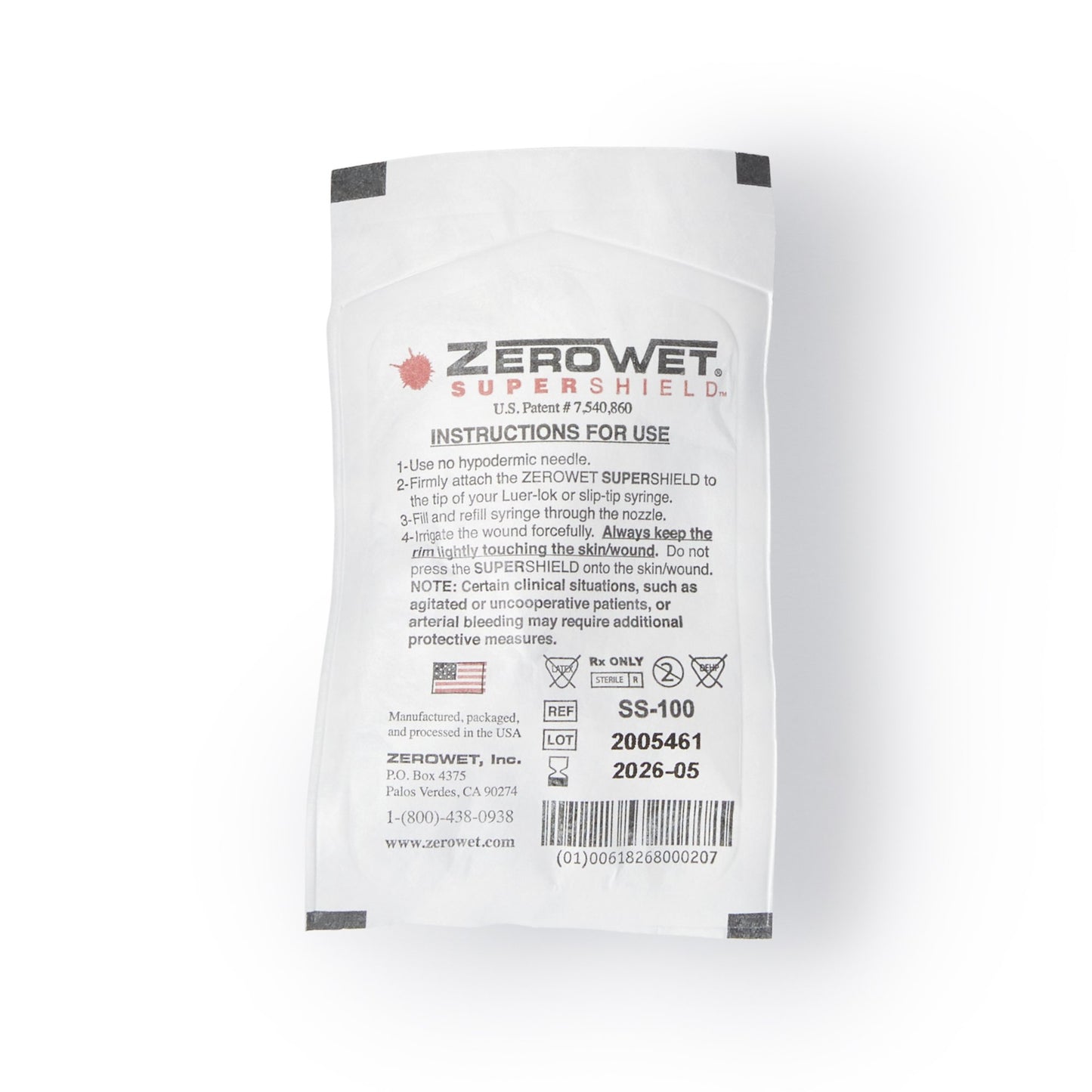 SHIELD, SPLASH ZEROWET (50/CS)