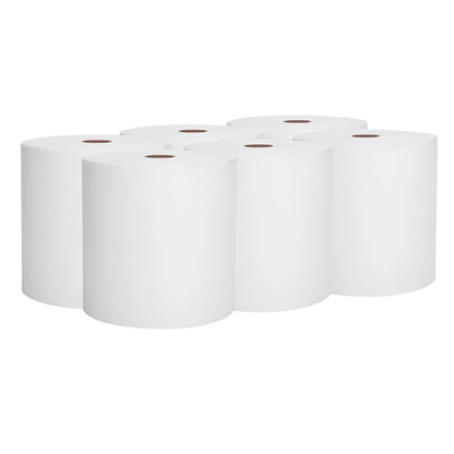 TOWEL, MEGA HARD WHT 1000' RL (6RL/CS)