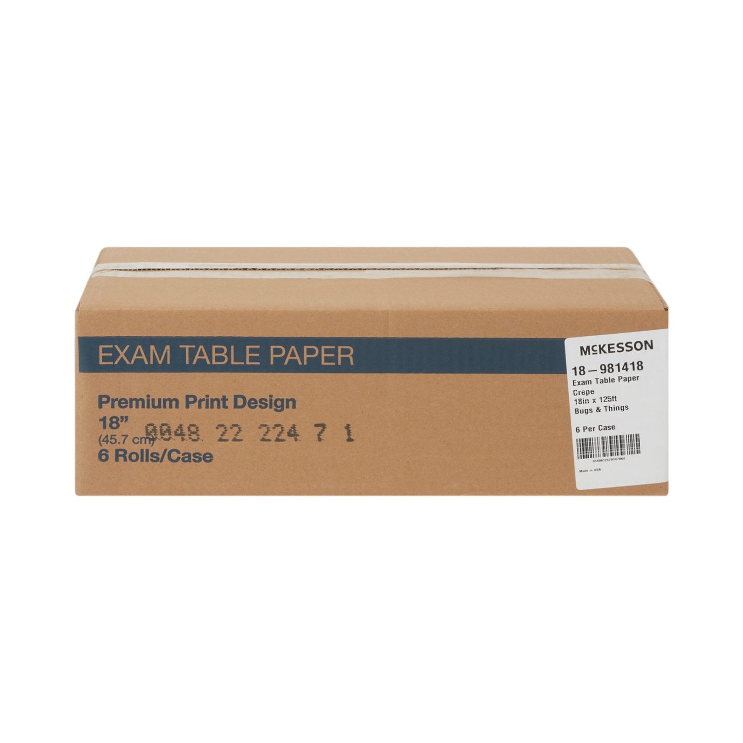 PAPER, TABLE CREPE BUGS PRNT 18"X125' (6/CS)