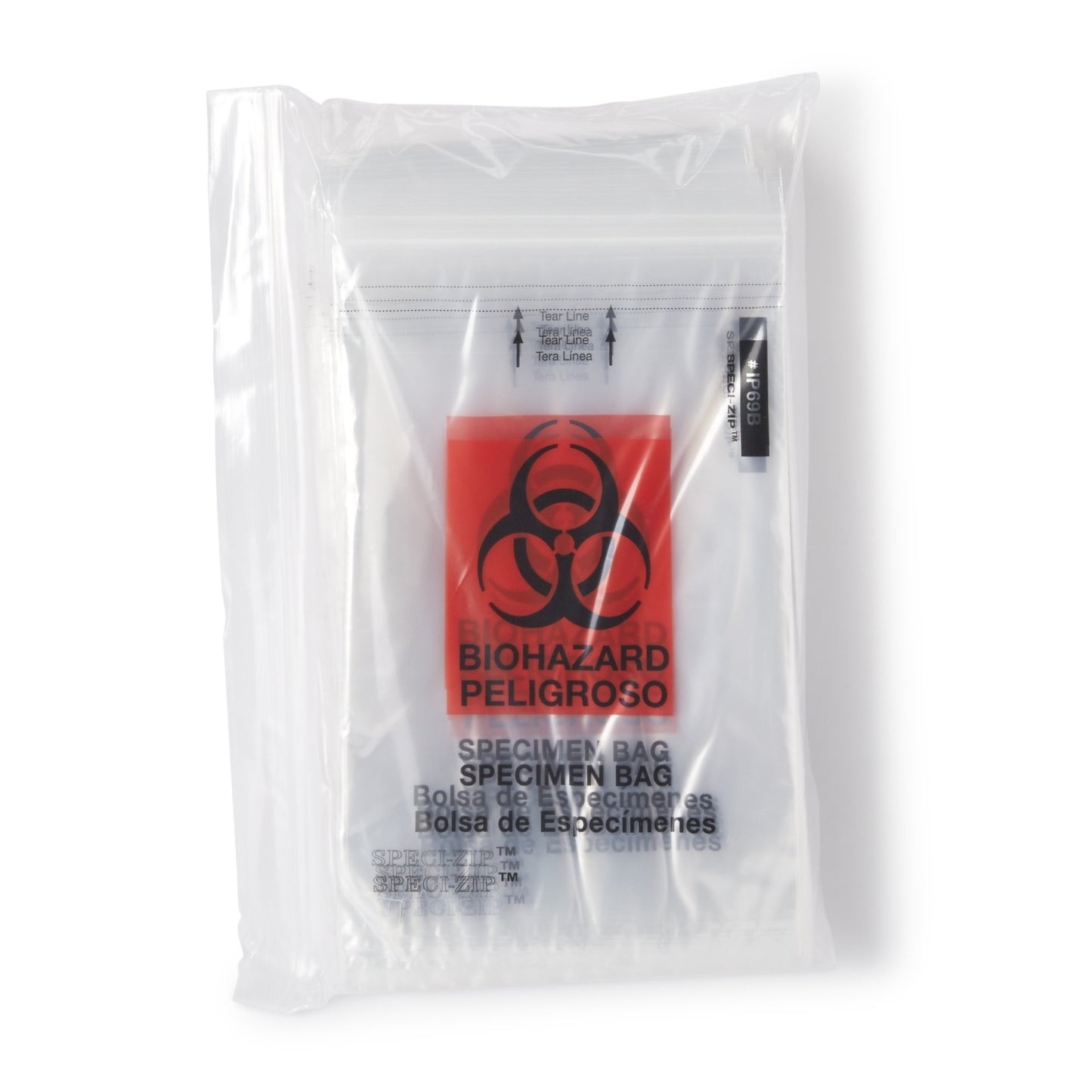 BAG, BIO SPCMN ZIP PCKT CLR 6X9 (1000/CS)