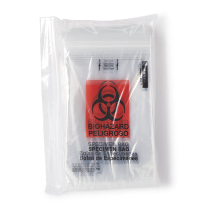 BAG, BIO SPCMN ZIP PCKT CLR 6X9 (1000/CS)