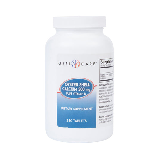 OYSTER SHELL CALCIUM, TAB 500MG +VITMN D3 200IU (250/BT)