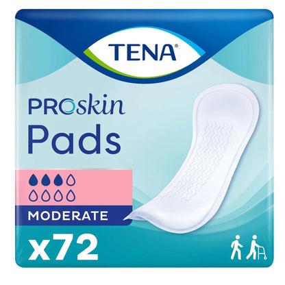 PAD, INCONT TENA MODERATE ABSORB (72/PK 3PK/CS)