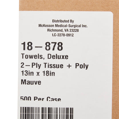 TOWEL, PRO 2PLY/POLY MAUVE 13X18 (500/CS)