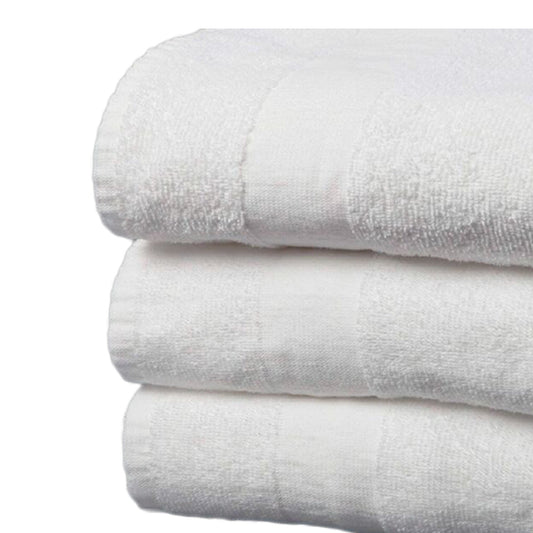TOWEL, BATH DOMESTIC WHT 22"X44" (12/DZ)