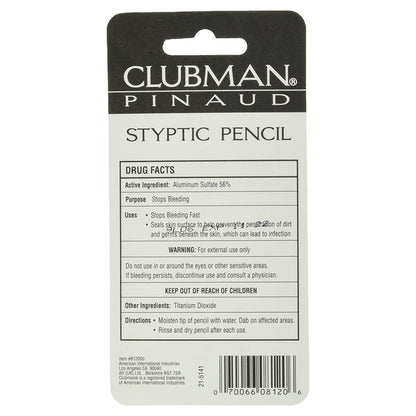PENCIL, CLUBMAN STYPTIC 0.33OZ