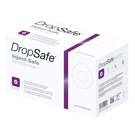 BANDAGE, BARRIER DROPSAFE INJECT-SAFE (100/BX 20BX/CS)