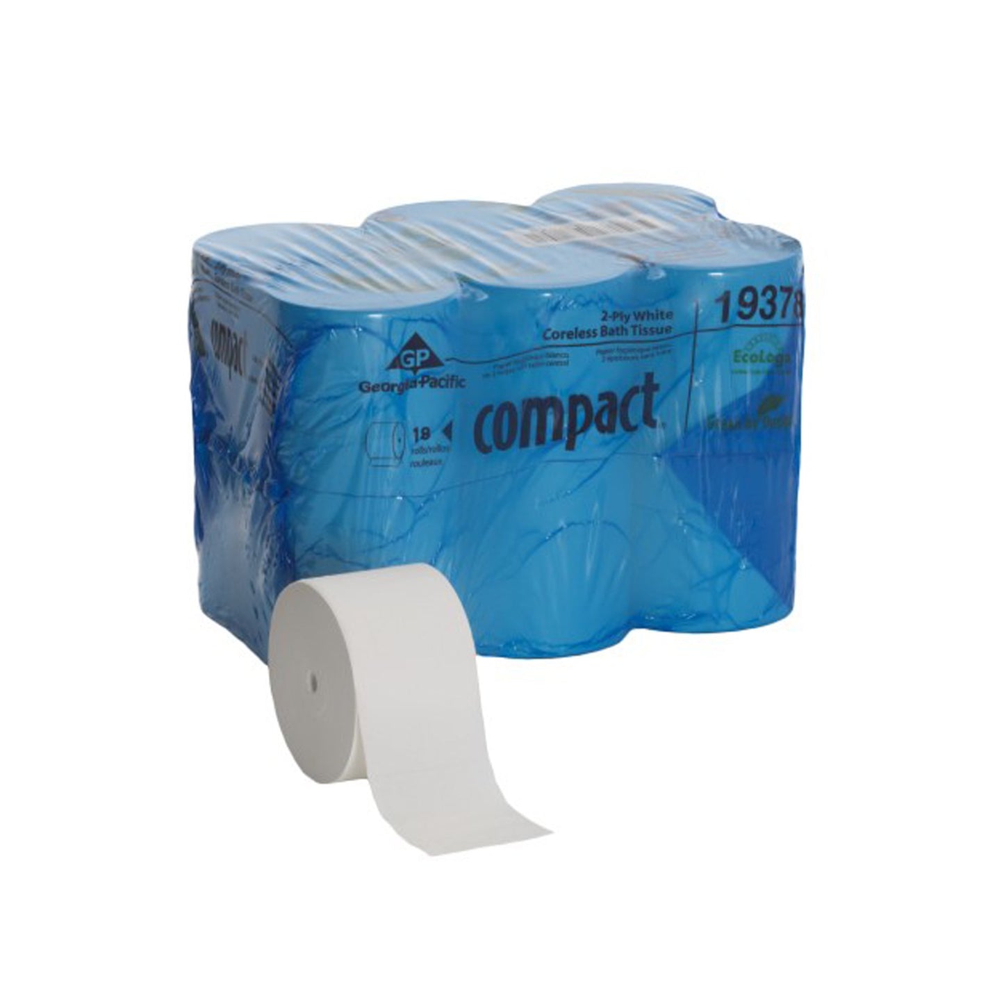 TISSUE, TOILET COMPACT CORELESS (18RL/CS)