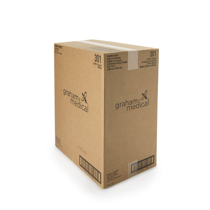 SHEET, DRAPE 2PLY ECON WHT 40"X60" (100/CS)