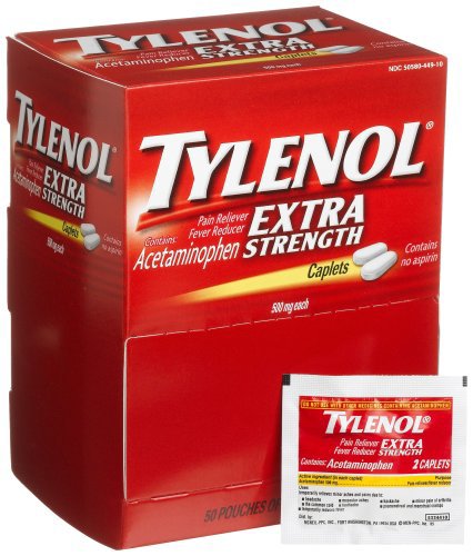 TYLENOL, CAPL 500MG XS 2X50 (50/CT 36CT/CS)