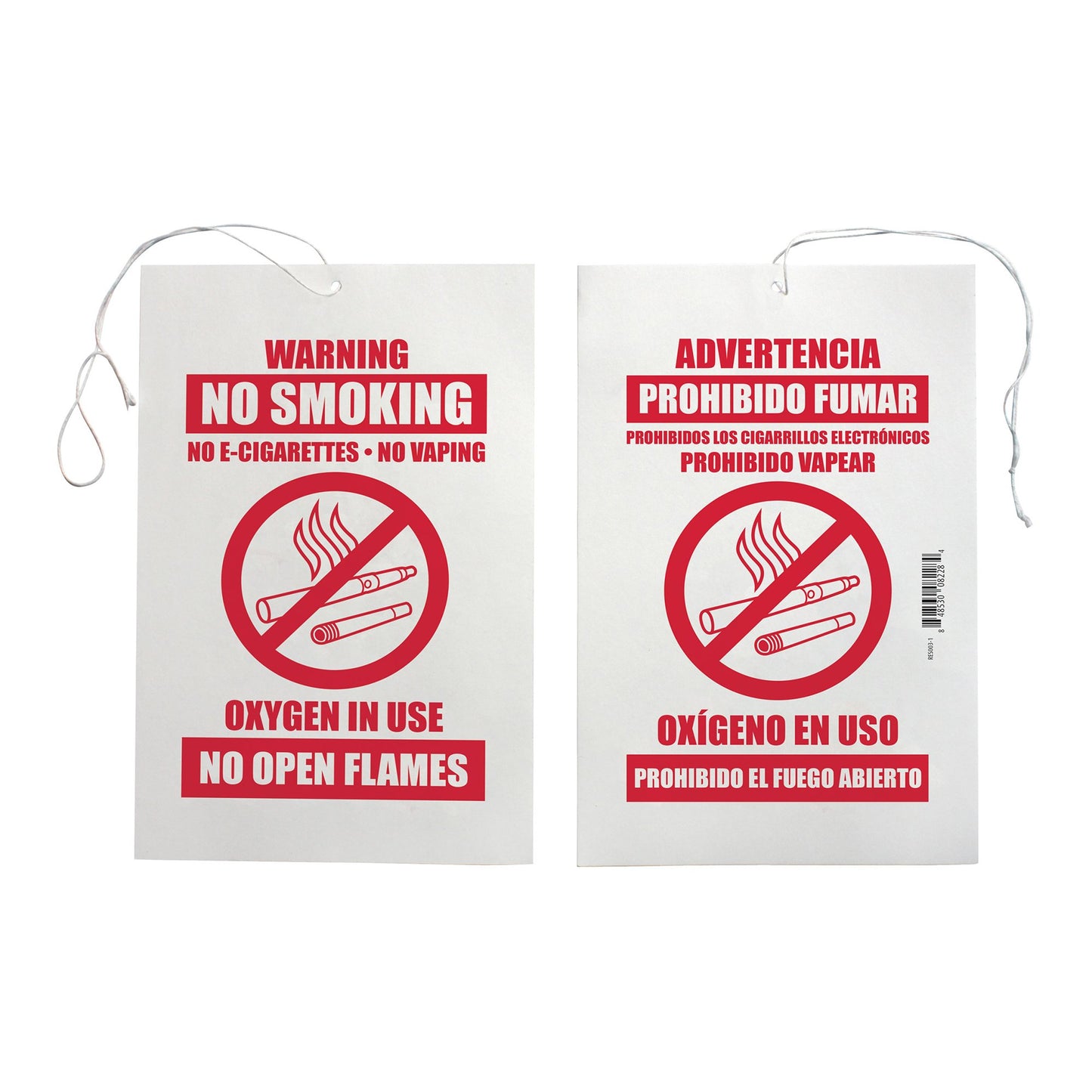 SIGN, OXYGEN IN USE "NO SMOKING" (50/PK)