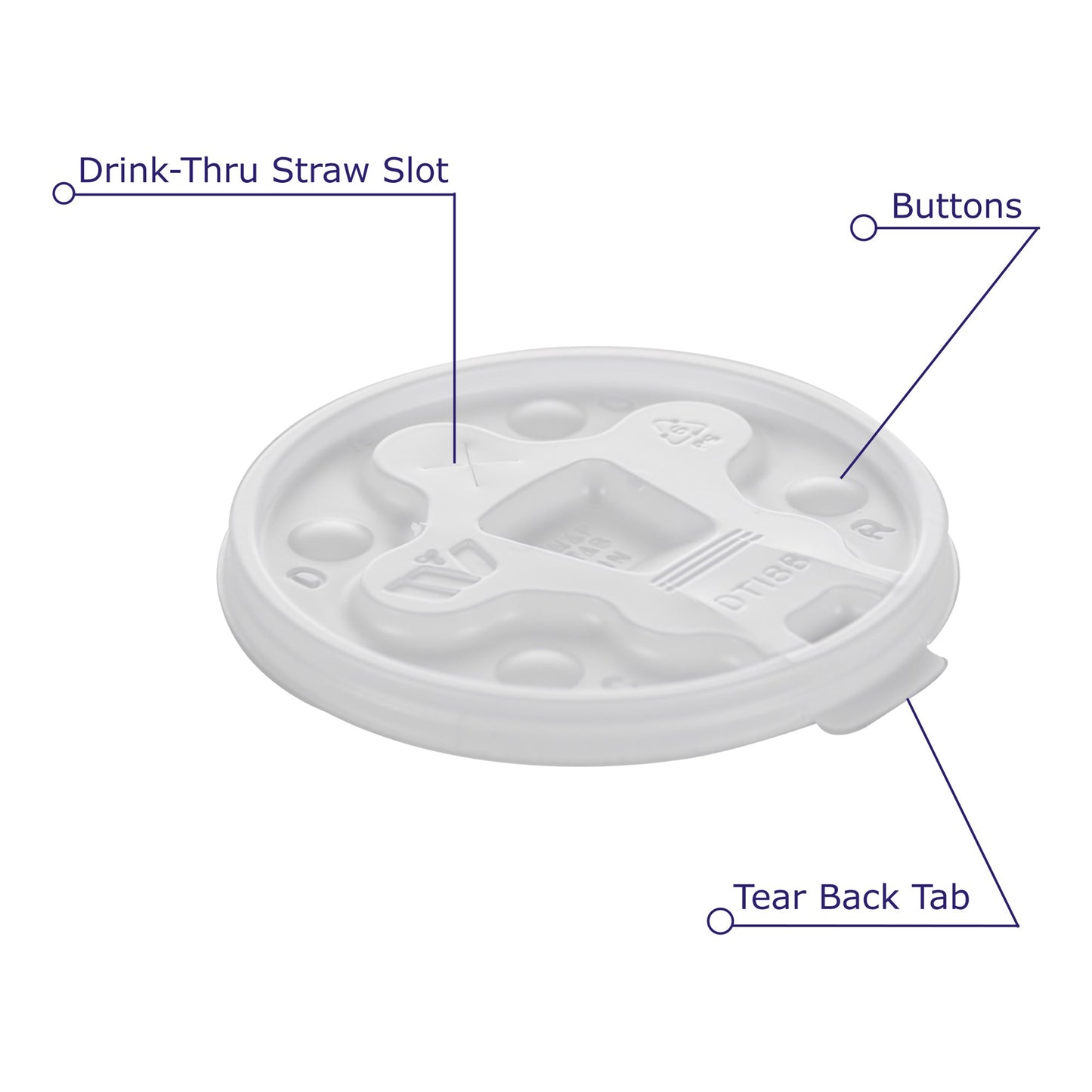 LID, CUP F/12-24OZ FOAM CUP (100/SL 10SL/CS)