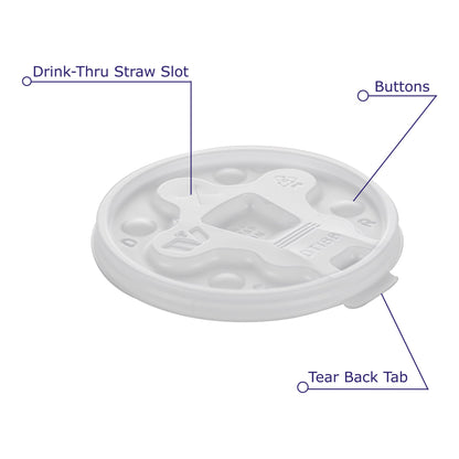 LID, CUP F/12-24OZ FOAM CUP (100/SL 10SL/CS)