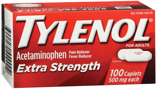 TYLENOL, CAP XS 500MG (100/BX 48BX/CS)