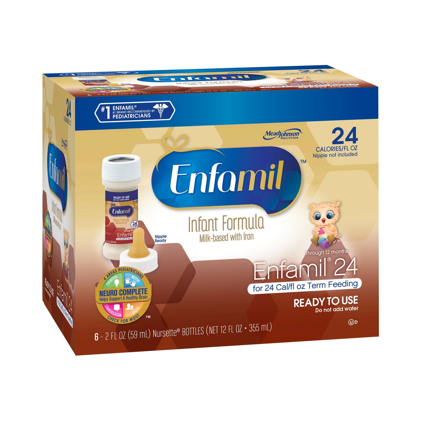 ENFAMIL 24, READY-TO-USE FORMULA INF (6/PK 8PK/CS)