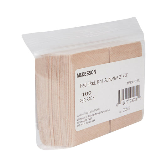 PAD, KNIT ADH 2"X3" (100EA/PK DH 2"X3" (100/PK 6PK/CS)