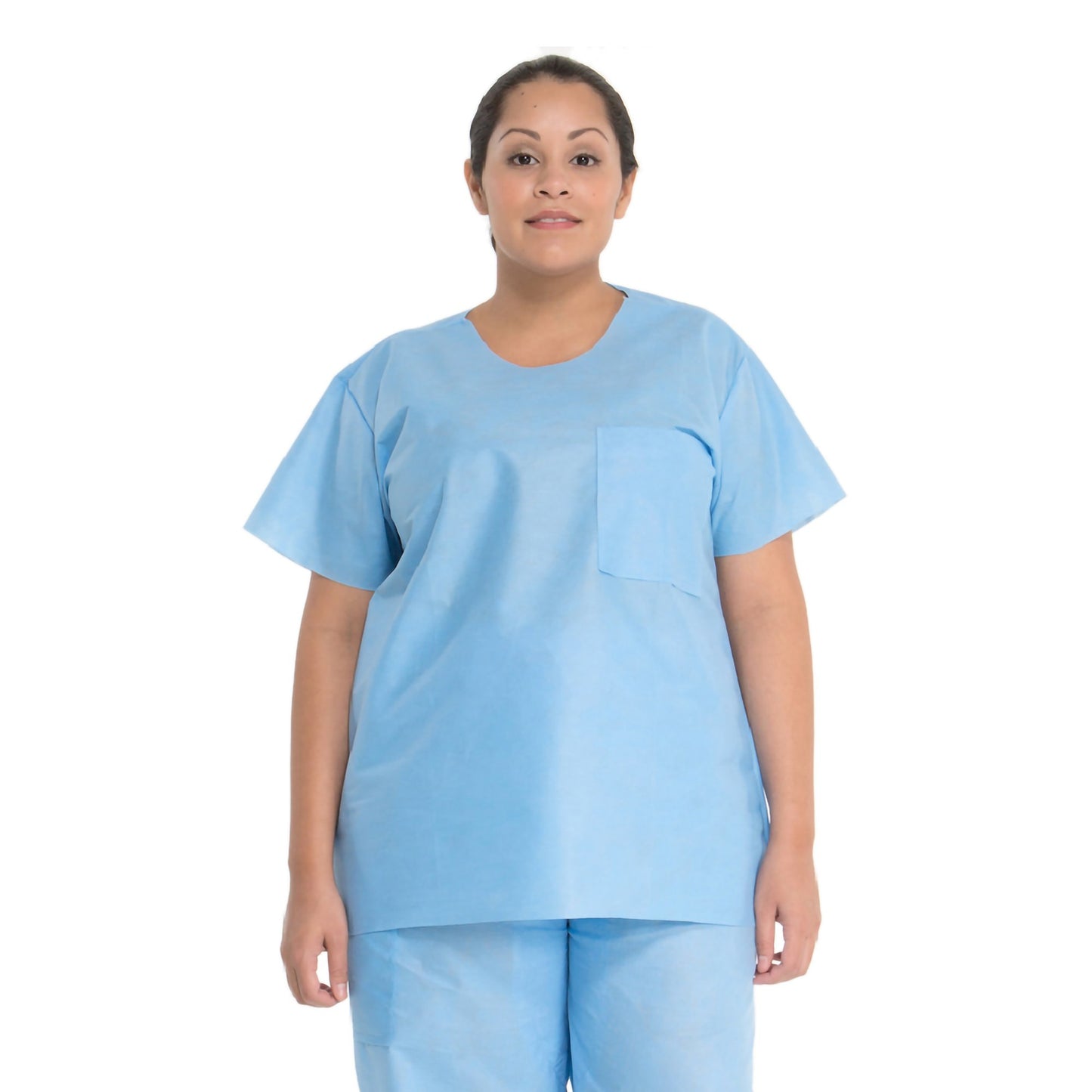 TOP, SCRUB BLU MED (48/CS) KIMCLK