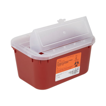 CONTAINER, SHARPS RED 1GL STACKABLE (24/CS)