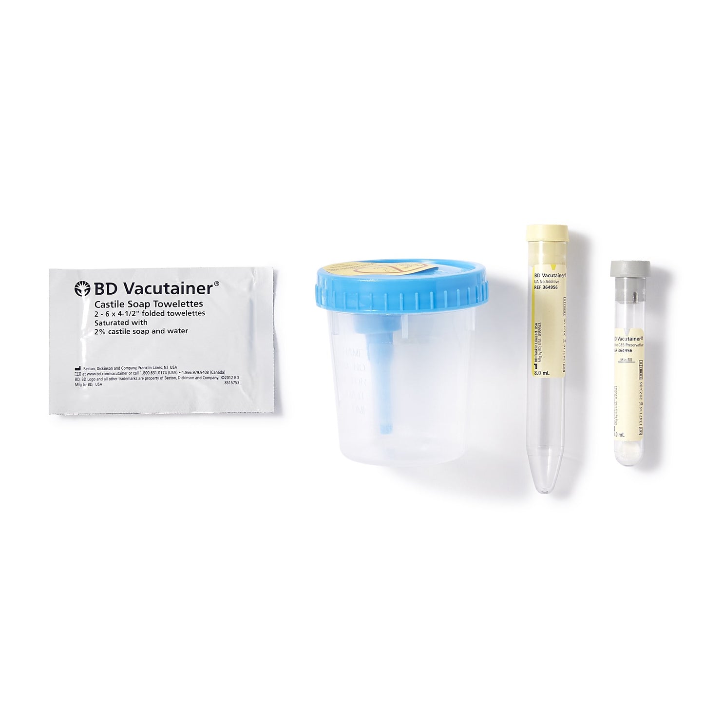 COLLECTION KIT, URINE COMPLETE8ML 13"X75" (50/CS)