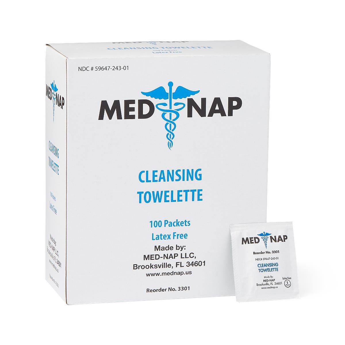 TOWELETTE, ANTISEPTIC CLEANSING WET BZK (100/BX 10BX/CS)