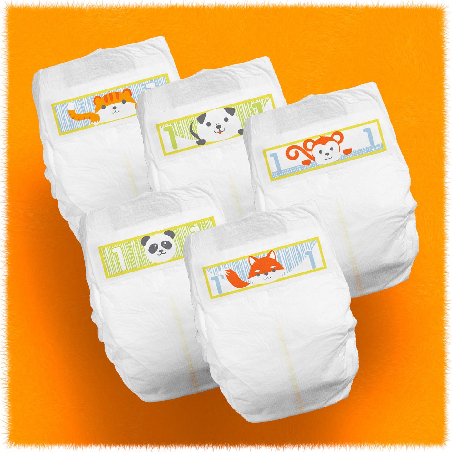DIAPER, BABY CUTIES SIZE1 (50/PK 4PK/CS)