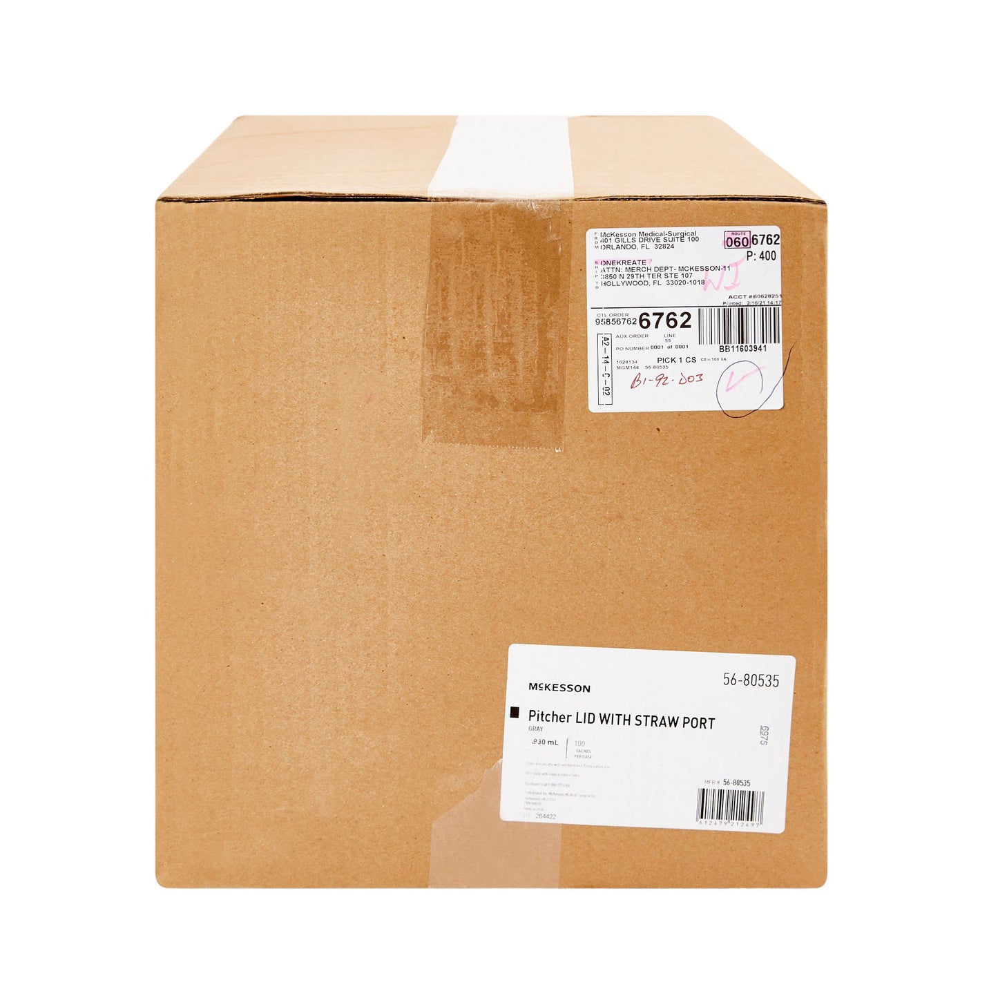 PITCHER, BEDSIDE W/LID GRAPHITE 32OZ (100/CS)