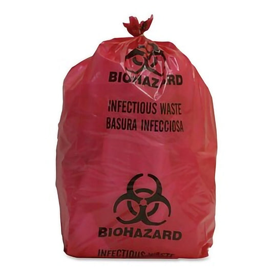 BAG, BIOHAZARD RED 1GL (20/RL 10RL/PK)