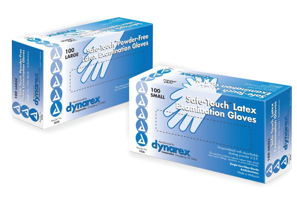 GLOVE, EXAM LTX MED N/S (100/BX 10BX/CS)