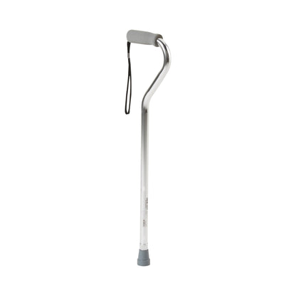 CANE, OFFSET ALUM SILVER (6/CS)