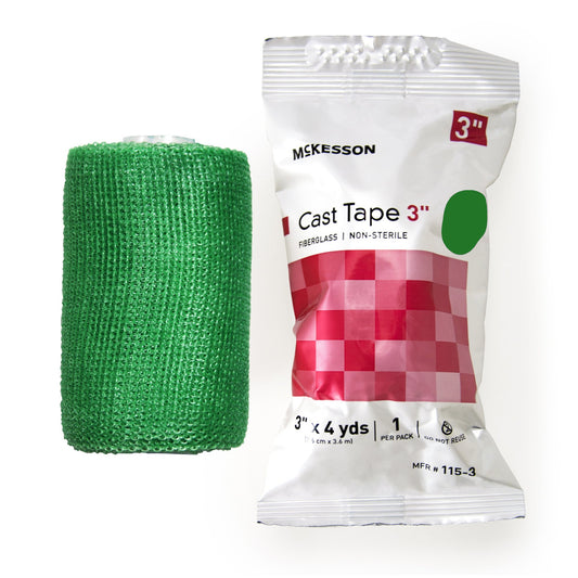 TAPE, CAST GRN LF 3"X4YDS (10RL/BX)