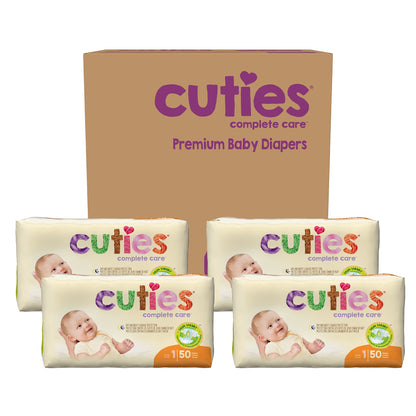 DIAPER, BABY CUTIES SIZE1 (50/PK 4PK/CS)