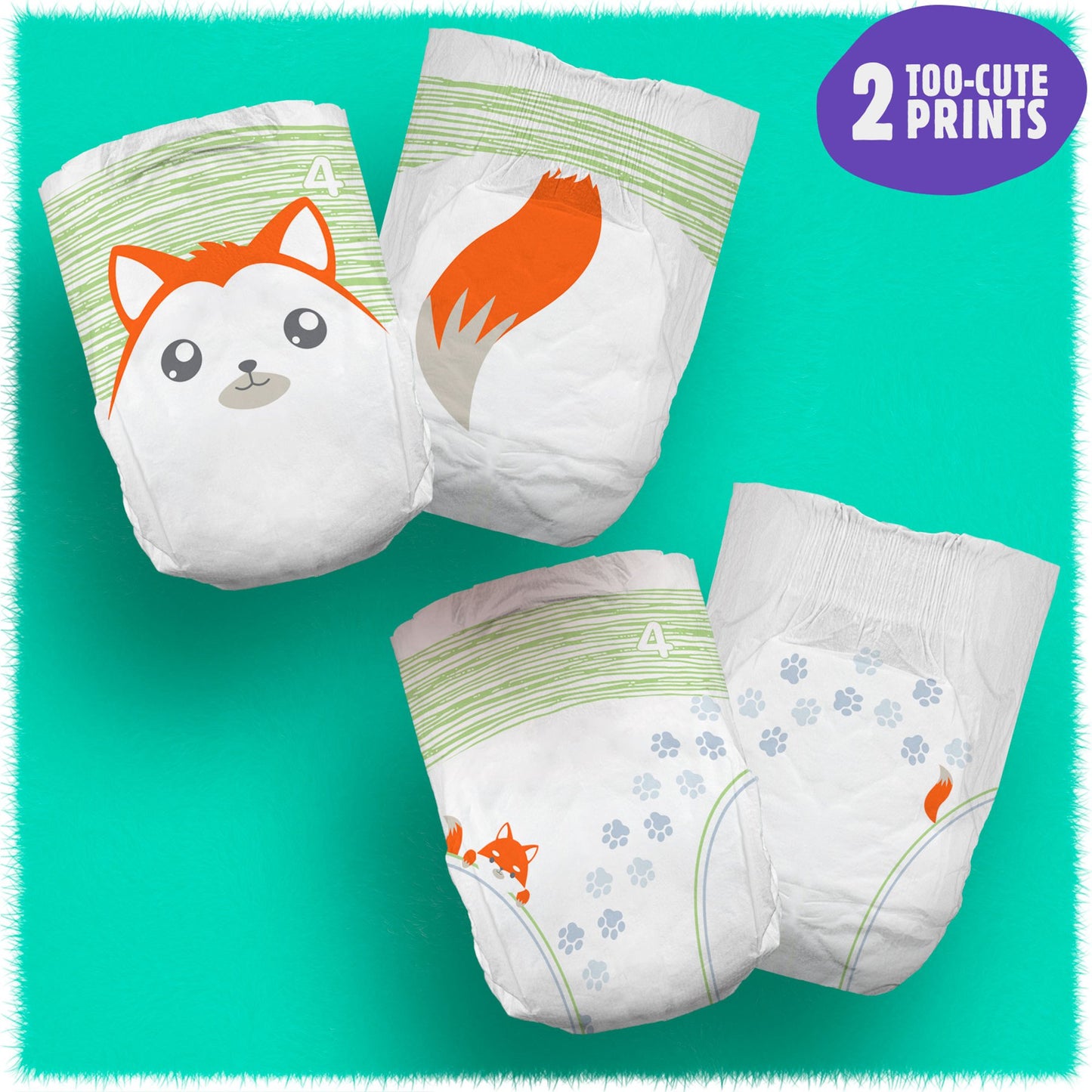 DIAPER, BABY CUTIES SIZE4 (31/PK 4PK/CS)