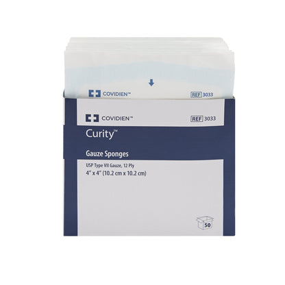 SPONGE, GAUZE 12PLY STR 4"X4" (2/PK 25PK/TR)