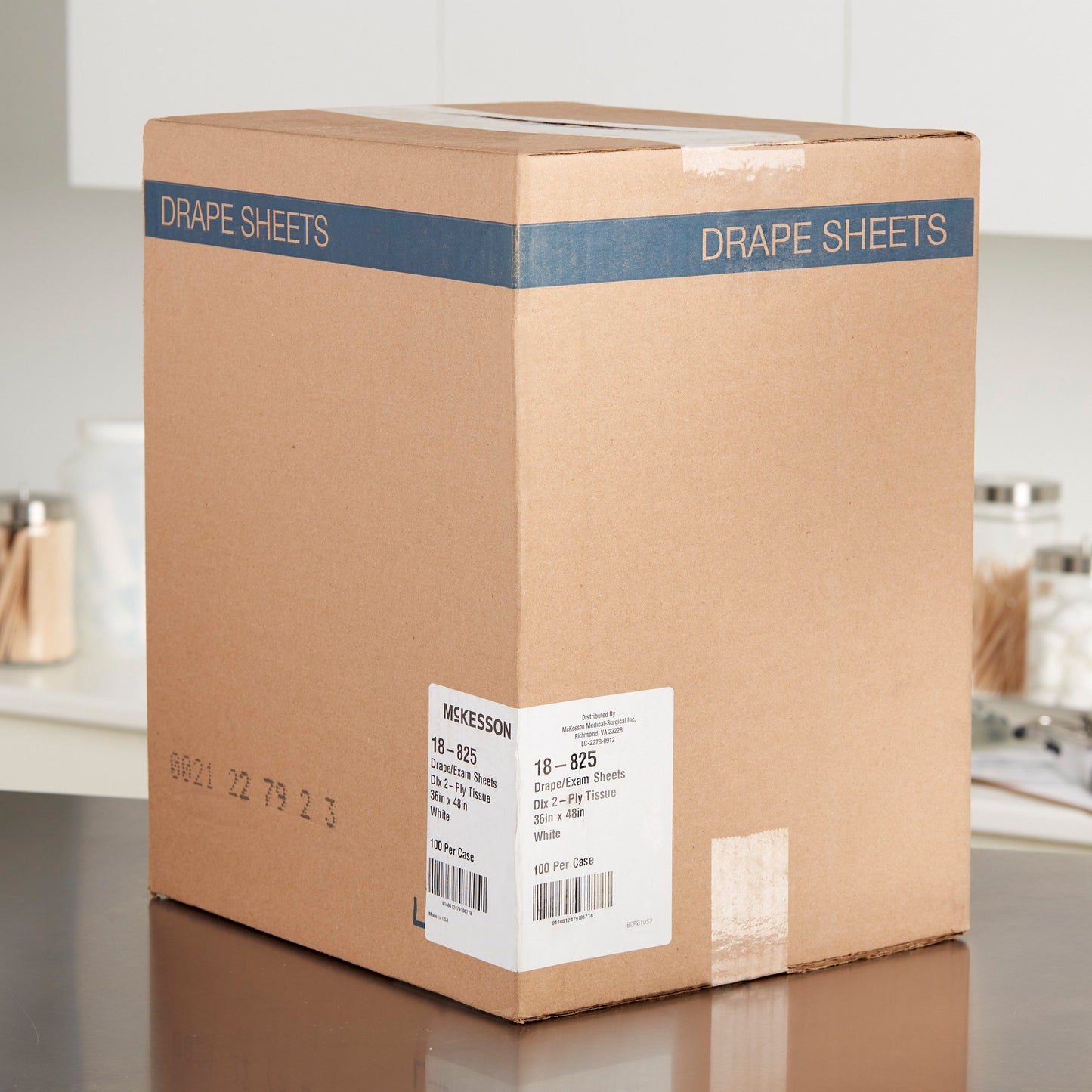 SHEET, DRAPE 2PLY WHT 36X48 (100/CS)